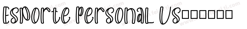 Esporte Personal Us字体转换